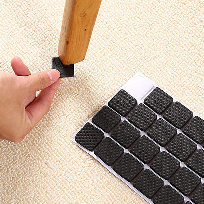 Self Adhesive Round Rubber Floor Protector Non Slip Furniture Pads, Sofa, Bed, Table, Cabinet, Dining Chairs Balance Pad Noise Insulation Pad (Square-9pcs) - Flymaster Shop