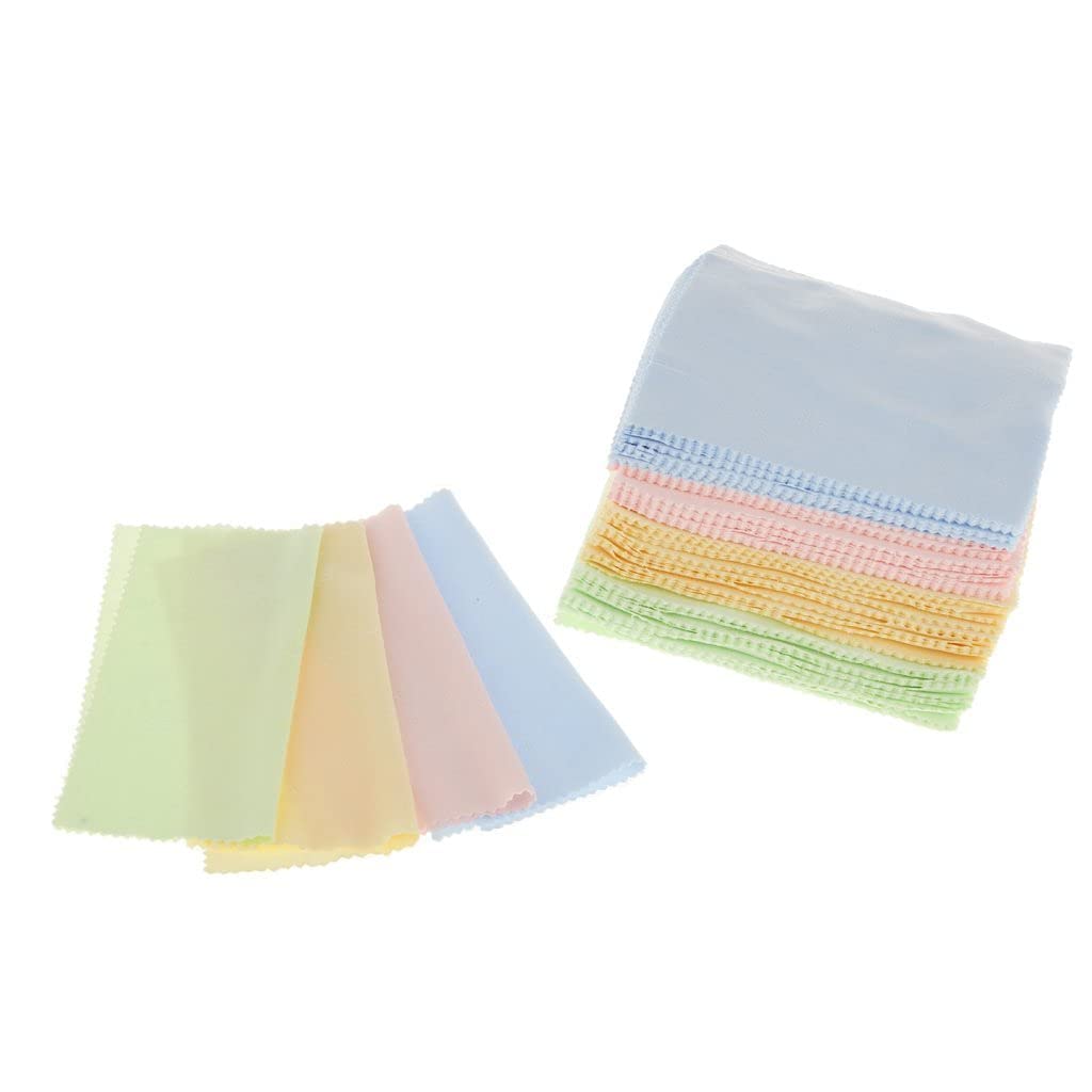 Selvet Cloth Microfiber Cleaning Cloths for Tablet, Smatphone Phone, Laptop, Camera, LCD Tv Screens and Any Other Delicate Surface, Pack of 100, Multicolor - Flymaster Shop