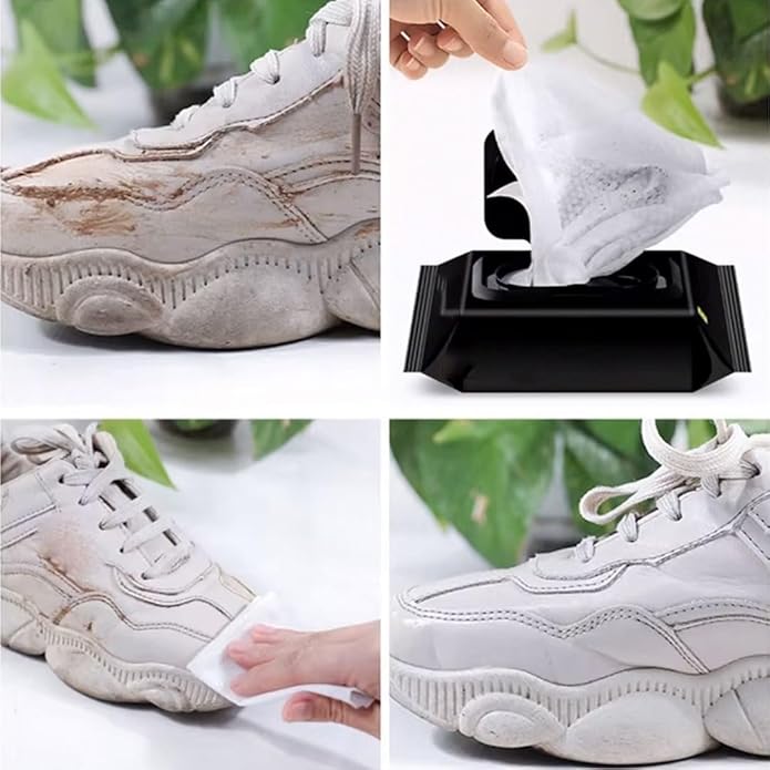 Shoe Cleaning Wipes Pack of 2 (80+80)– Instant Sneaker Cleaner & Dirt Remover for Shoes, Sneakers & Boots - Flymaster Shop