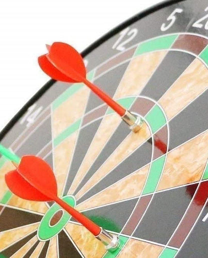 Shri Krishna Enterprises Steel Magnetic Dart Board Darts Pins Darts (Pack of 6) Green Yellow Red - Flymaster Shop