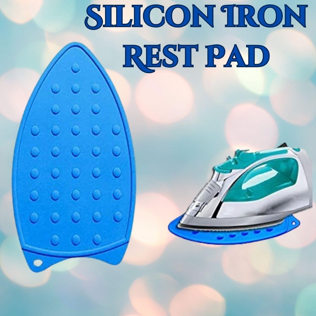 Silicon Iron Rest Pad – High Heat Resistant, 27x14 cm, Random Multicolour (Pack of 1). - Flymaster Shop