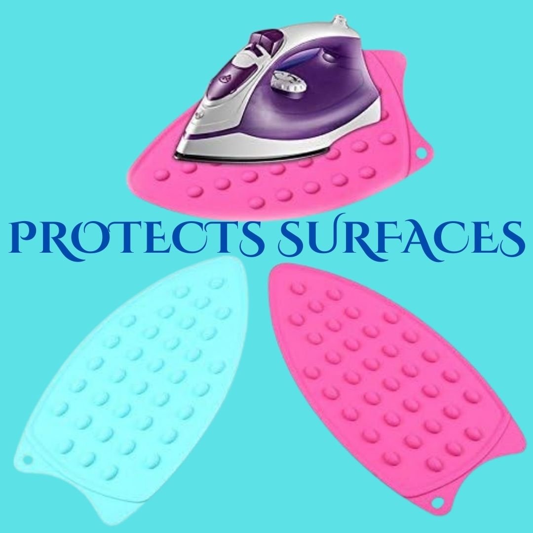 Silicon Iron Rest Pad – High Heat Resistant, 27x14 cm, Random Multicolour (Pack of 1). - Flymaster Shop