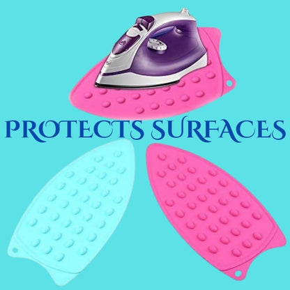 Silicon Iron Rest Pad – High Heat Resistant, 27x14 cm, Random Multicolour (Pack of 1). - Flymaster Shop