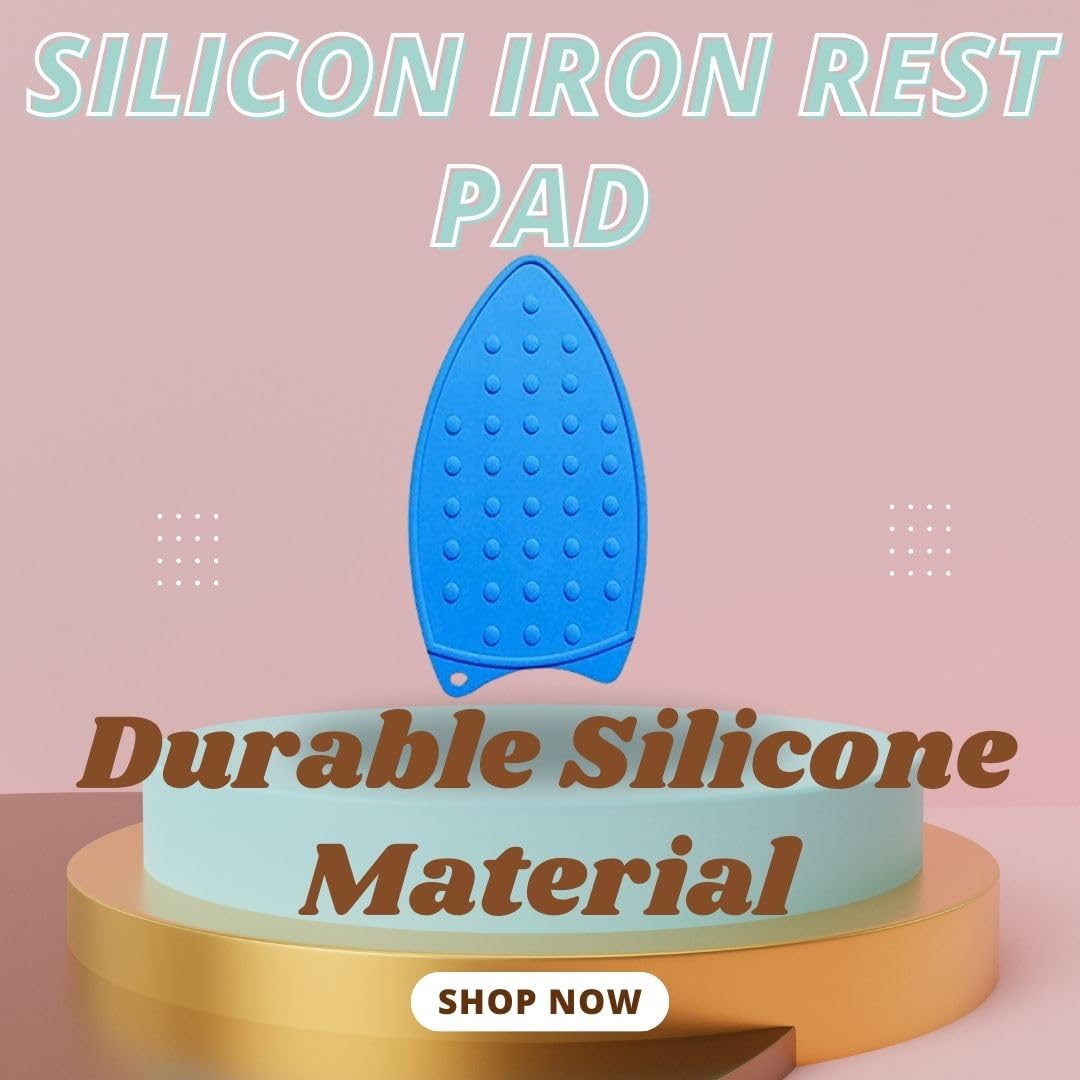 Silicon Iron Rest Pad – High Heat Resistant, 27x14 cm, Random Multicolour (Pack of 1). - Flymaster Shop