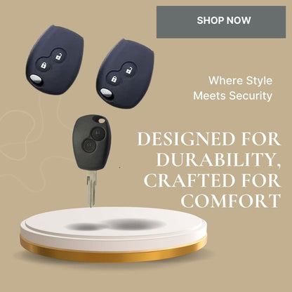 Silicon Key Cover for Renault Duster, Logan, Verito (2008–2018) – Soft, Durable, Anti-Slip Car Key Protector (Pack of 1) - Flymaster Shop