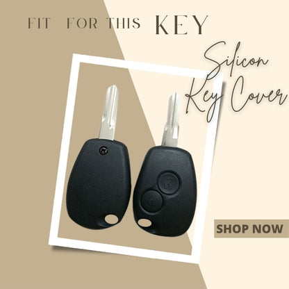 Silicon Key Cover for Renault Duster, Logan, Verito (2008–2018) – Soft, Durable, Anti-Slip Car Key Protector (Pack of 1) - Flymaster Shop