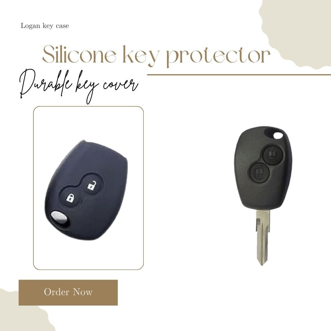 Silicon Key Cover for Renault Duster, Logan, Verito (2008–2018) – Soft, Durable, Anti-Slip Car Key Protector (Pack of 1) - Flymaster Shop