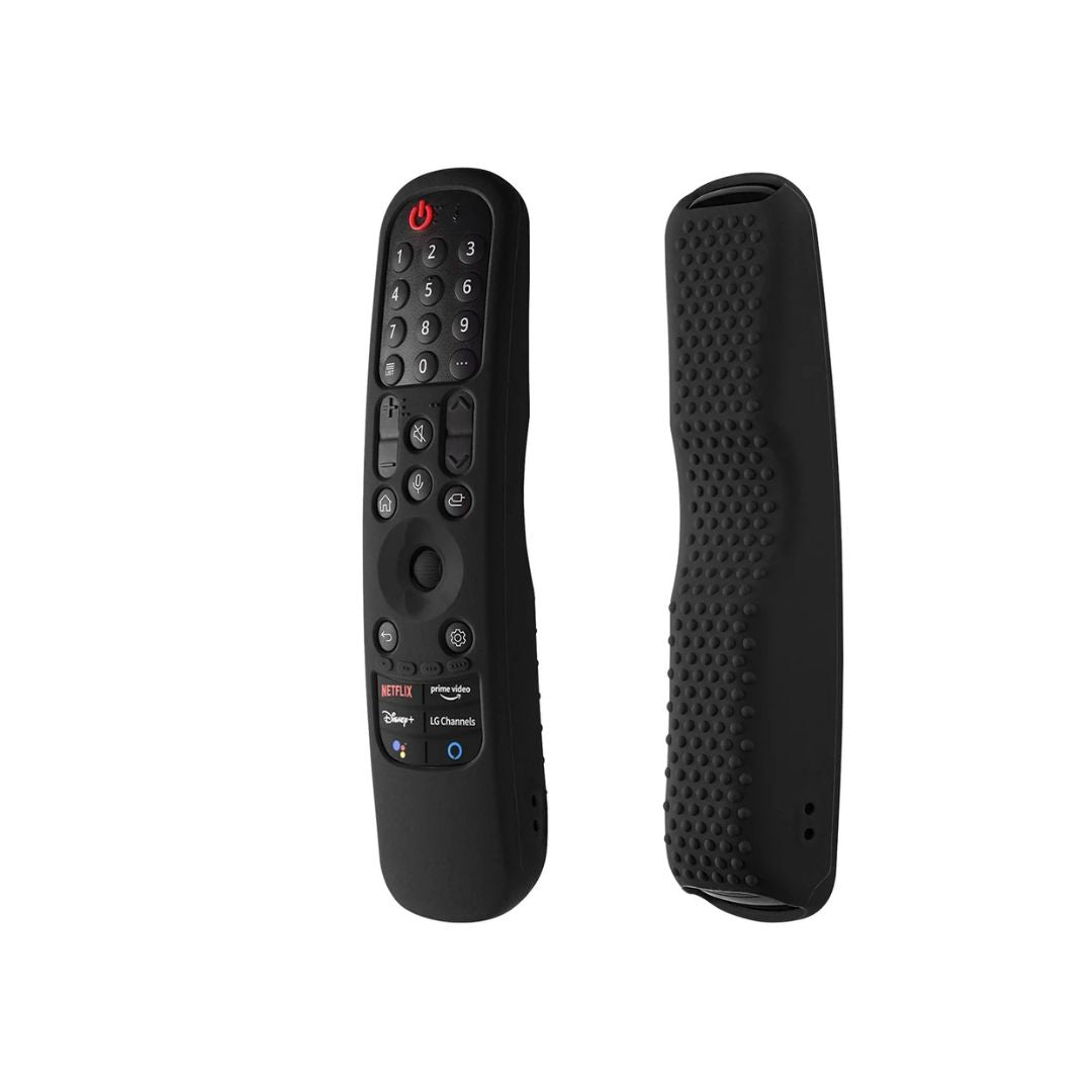 Silicone Case for LG Magic Remote AN-MR21GA MR22GA MR23GA - Protective Cover with Loop (Black) - Flymaster Shop