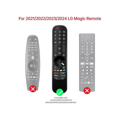 Silicone Case for LG Magic Remote AN-MR21GA MR22GA MR23GA - Protective Cover with Loop (Black) - Flymaster Shop