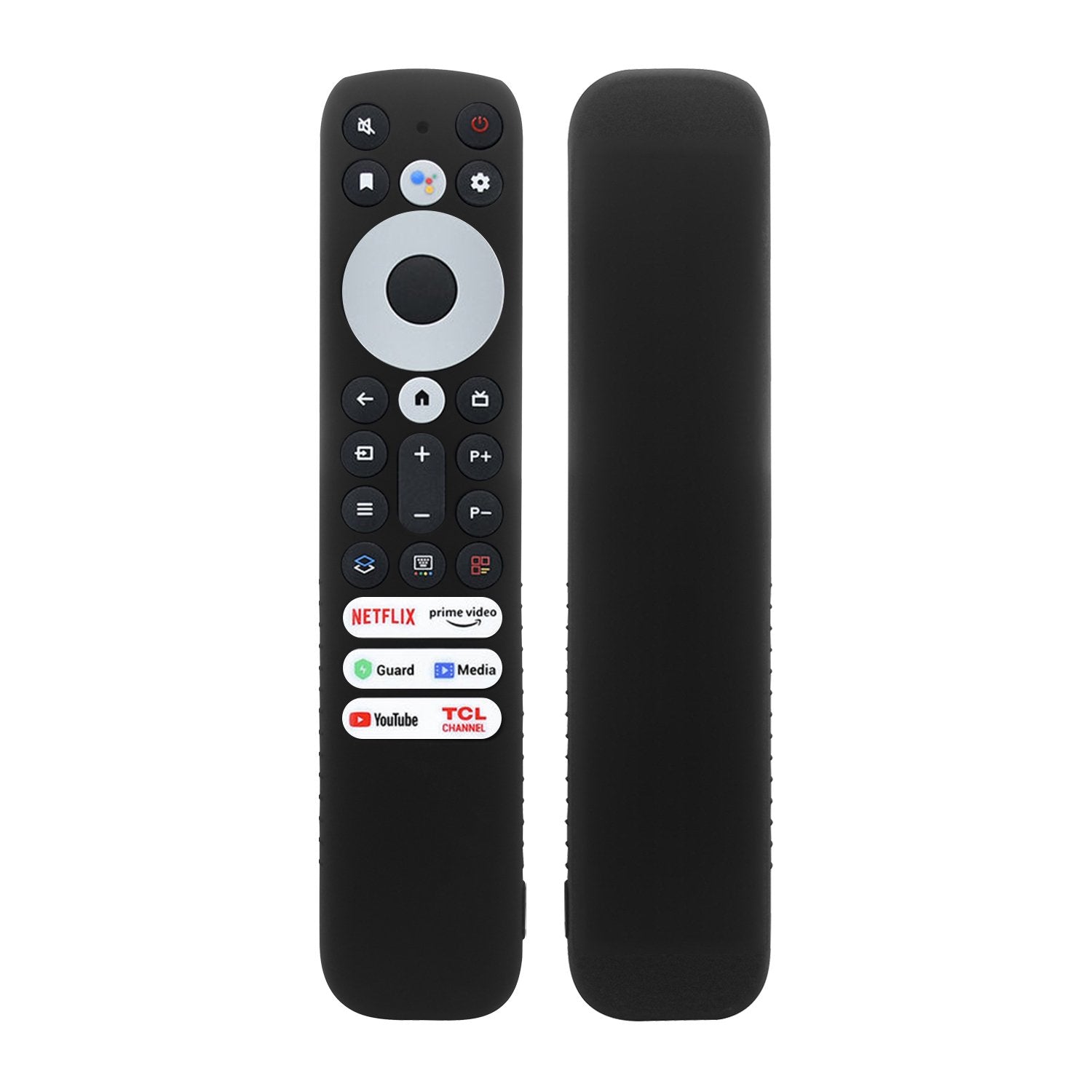 Silicone Case for TCL Remote 902V - Protective TV Remote Cover with Loop (Black) - Flymaster Shop