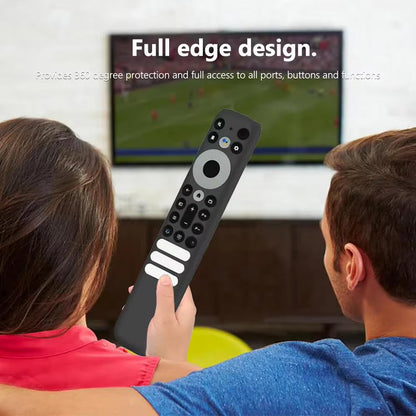 Silicone Case for TCL Remote 902V - Protective TV Remote Cover with Loop (Black) - Flymaster Shop