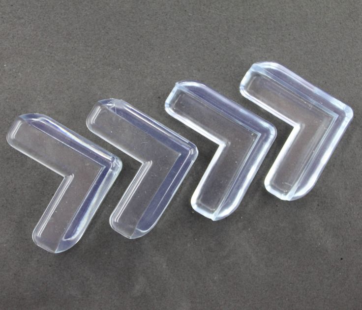 Silicone Edge Protectors for Furniture - Transparent Gel Table Corner Guards, Soft PVC Baby Safety Corner Protectors for Sharp Edges Pack of 8 (White). - Flymaster Shop