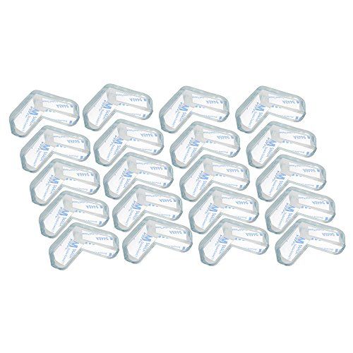 Silicone Edge Protectors for Furniture - Transparent Gel Table Corner Guards, Soft PVC Baby Safety Corner Protectors for Sharp Edges Pack of 8 (White). - Flymaster Shop