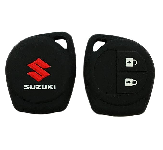 Silicone Key Cover for Maruti Suzuki Swift – 2-Button Remote Key (Black) - Flymaster Shop