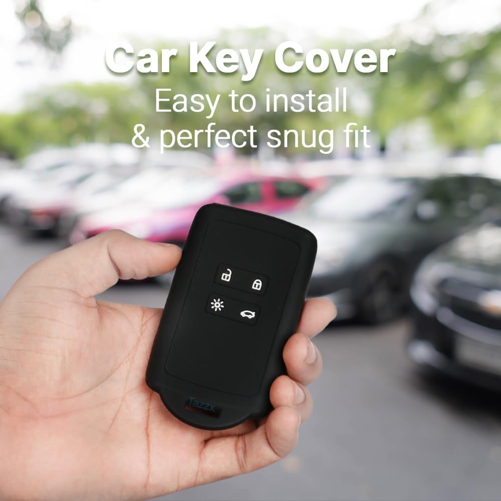 Silicone Key Cover (Pack of 2) Compatible for Renault Kiger/Triber Smart Card Key | Durable & Stylish Protection - Flymaster Shop