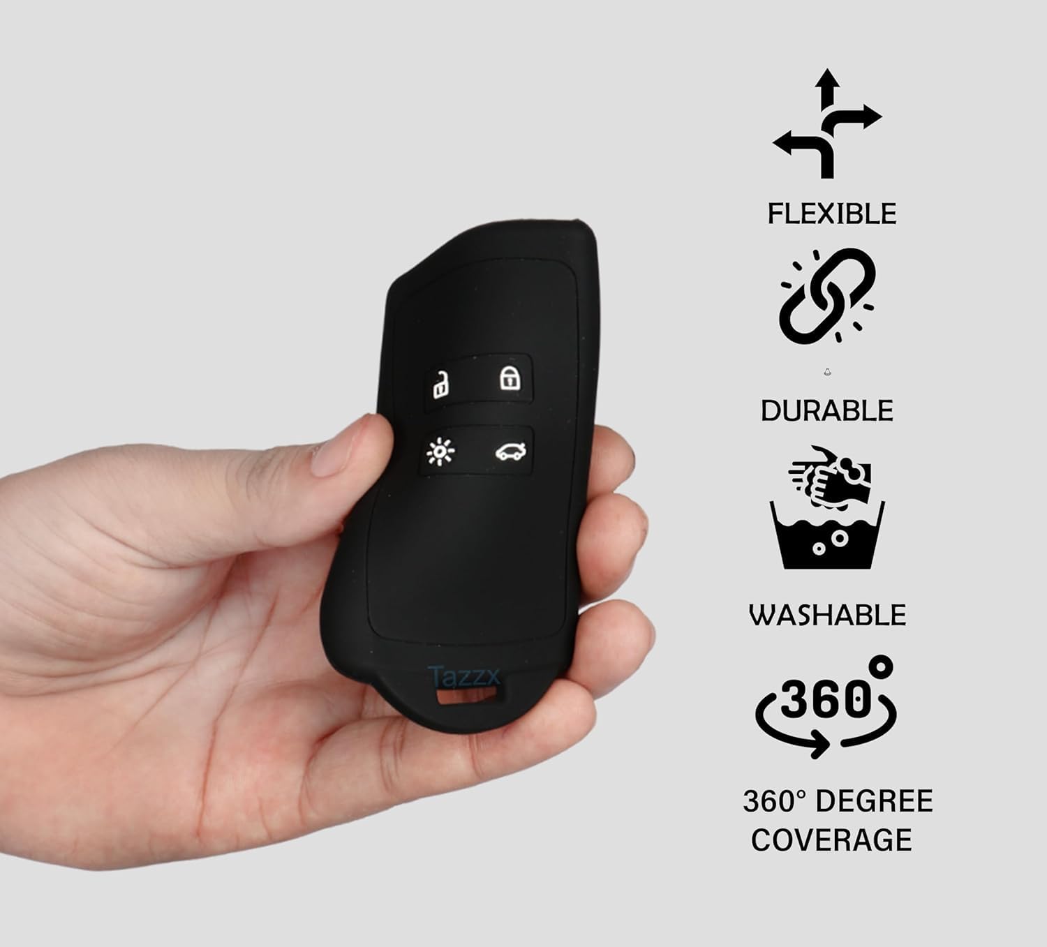 Silicone Key Cover (Pack of 2) Compatible for Renault Kiger/Triber Smart Card Key | Durable & Stylish Protection - Flymaster Shop