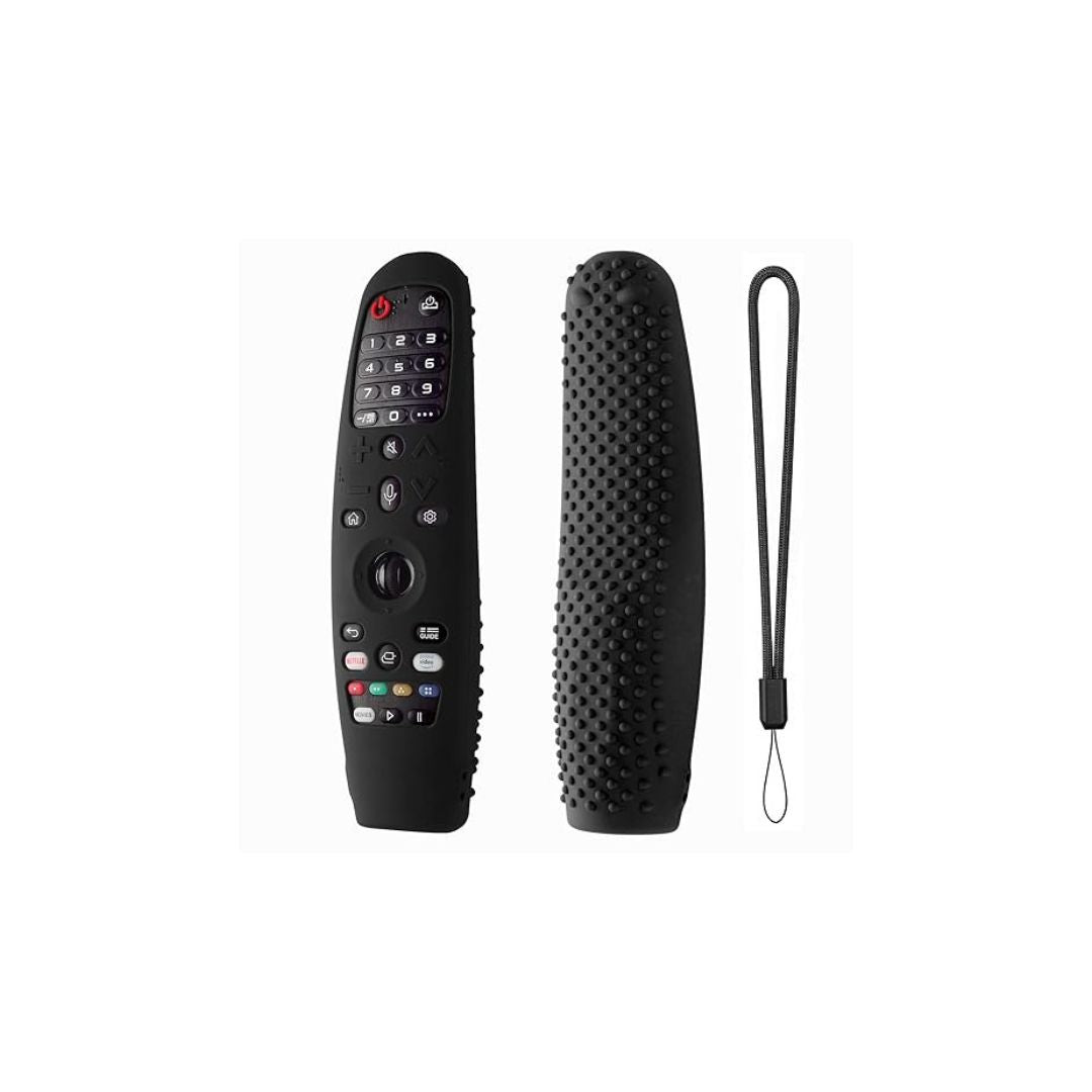 Silicone Remote Case for LG Magic Remote MR18 MR19 MR20 – Protective Cover with Loop (Black) - Flymaster ShopFlymaster ShopFLY_LG_Curved