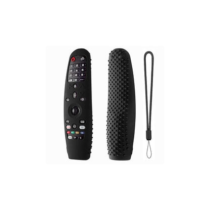 Silicone Remote Case for LG Magic Remote MR18 MR19 MR20 – Protective Cover with Loop (Black) - Flymaster Shop
