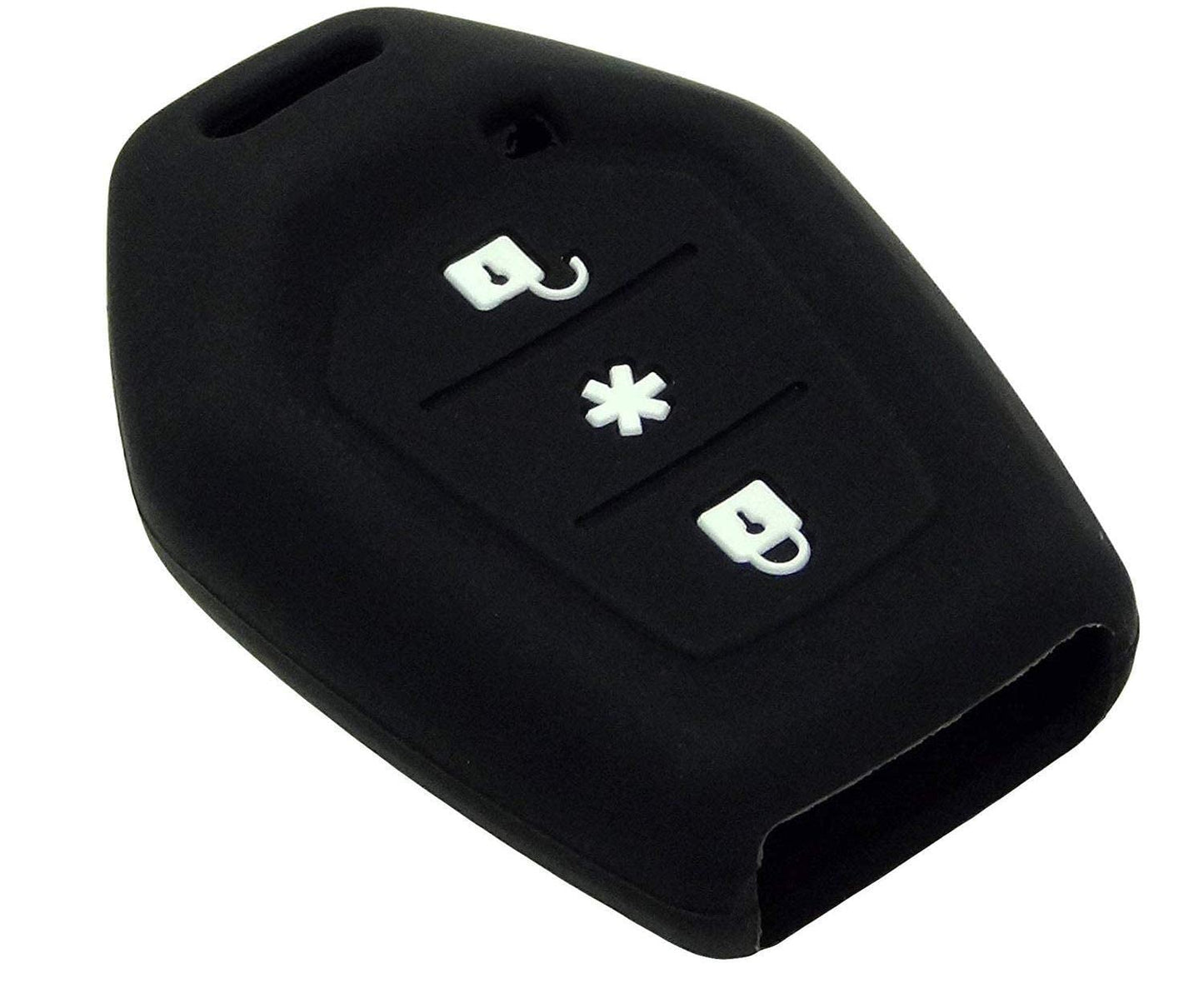 Silicone Remote Key Cover for Mahindra TUV300 – 3 Button Flip Key Protection Case (Black) - Flymaster Shop