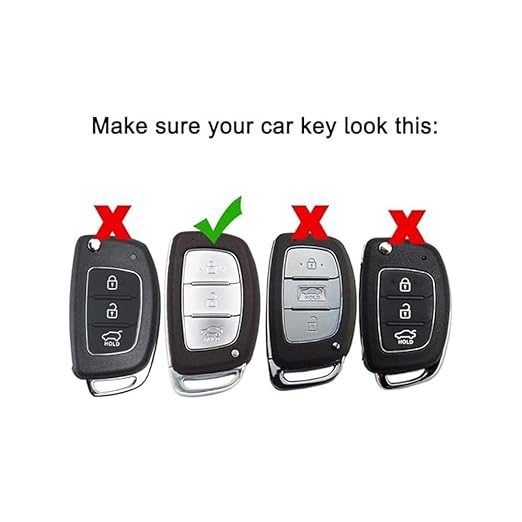 Silicone Rubber Car Key Cover for Hyundai Creta / i20 Elite – Black | Premium Protection & Durability (Pack of 1) - Flymaster Shop