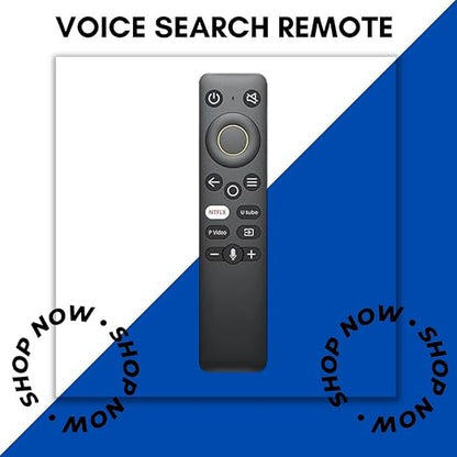 Smart Voice Remote for Realme Smart LED TV – Bluetooth Wireless, Voice Control, Easy Navigation (Black) - Flymaster Shop