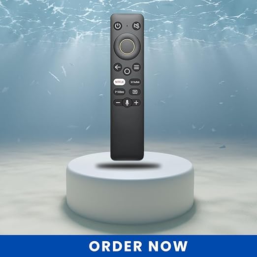 Smart Voice Remote for Realme Smart LED TV – Bluetooth Wireless, Voice Control, Easy Navigation (Black) - Flymaster Shop