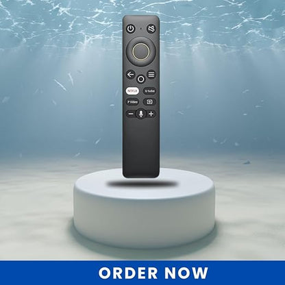 Smart Voice Remote for Realme Smart LED TV – Bluetooth Wireless, Voice Control, Easy Navigation (Black) - Flymaster Shop