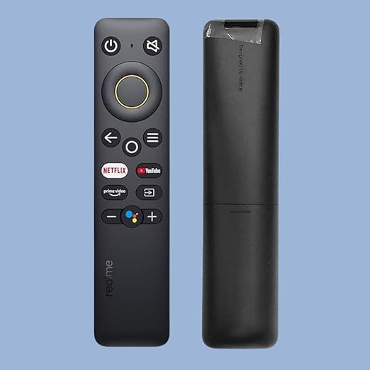 Smart Voice Remote for Realme Smart LED TV – Bluetooth Wireless, Voice Control, Easy Navigation (Black) - Flymaster Shop