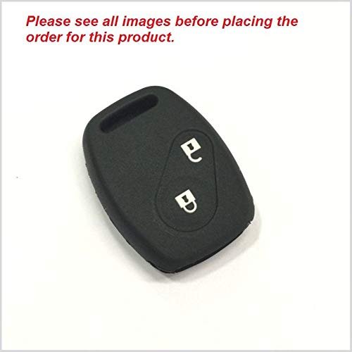 Soft Silicone Car Key Cover for Honda City, Civic, Jazz, Brio, Amaze (Old Model) – 2 Button | Black - Flymaster Shop