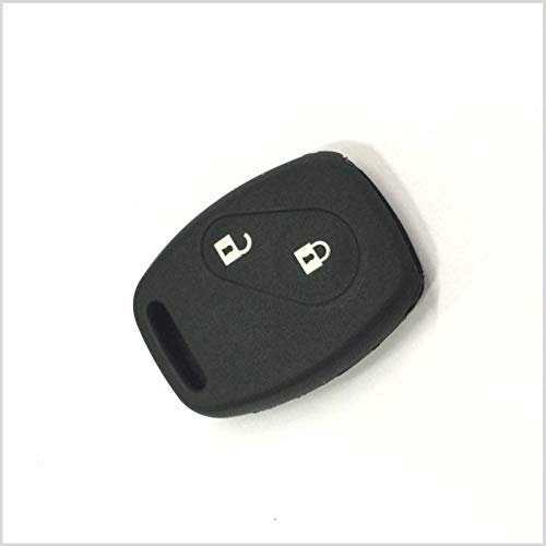 Soft Silicone Car Key Cover for Honda City, Civic, Jazz, Brio, Amaze (Old Model) – 2 Button | Black - Flymaster Shop