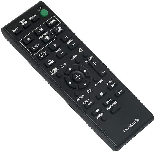 Sony Audio System RM-AMU171 | Remote | Bluetooth Function, CMT-BT60, CMT-SBT100, CMT-BT60B, CMT-BT80W, and HCD-SBT100B (Black) - Flymaster Shop