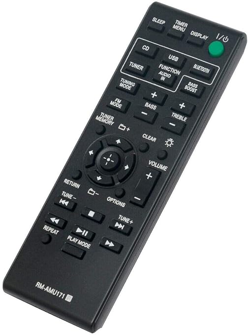 Sony Audio System RM-AMU171 | Remote | Bluetooth Function, CMT-BT60, CMT-SBT100, CMT-BT60B, CMT-BT80W, and HCD-SBT100B (Black) - Flymaster Shop