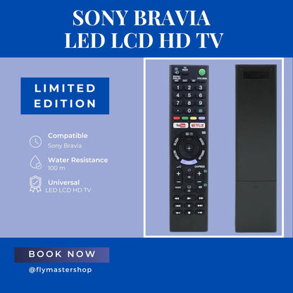 Sony Bravia TV Remote Control – Compatible with LCD, LED, UHD, OLED, QLED, and 4K Ultra HD TVs - Flymaster Shop