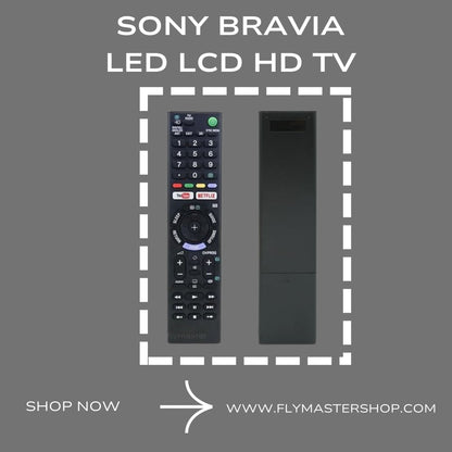 Sony Bravia TV Remote Control – Compatible with LCD, LED, UHD, OLED, QLED, and 4K Ultra HD TVs - Flymaster Shop