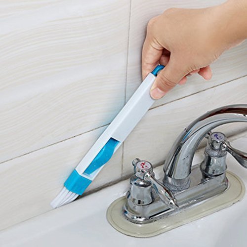 Stylish Corners & Edges Dust Cleaning Brush for Window Frame, Keyboard with Mini Dust pan Window Cleaner Brush (1pc Black) - Flymaster Shop