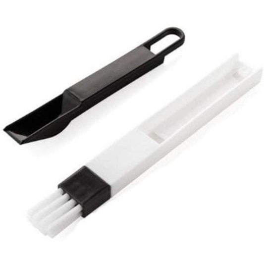 Stylish Corners & Edges Dust Cleaning Brush for Window Frame, Keyboard with Mini Dust pan Window Cleaner Brush (1pc Black) - Flymaster Shop