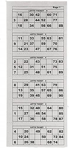 Tamobola Tickets Book, 600 Ticket, Easy Cut Paper Average, Fine Paper Quality (Medium), for Adult, Multicolor, Pack of 1 - Flymaster Shop