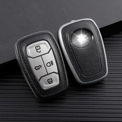 TATA NEXON, Harrier, Tiago EV, ALTROZ, TIGOR BS6, Safari 2021 Safari Gold, Punch | Car Key Cover | Provides protection for car keys and adds style with gold accent - Flymaster Shop