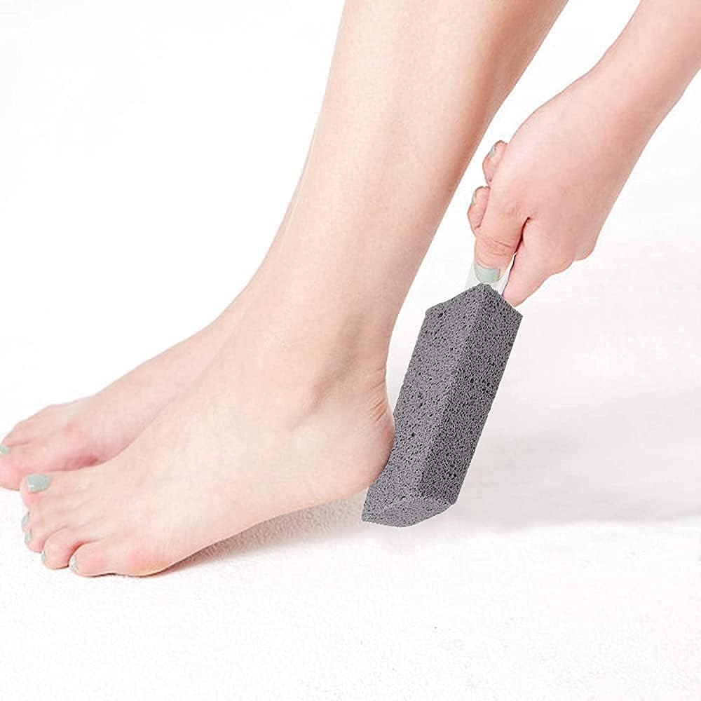 Toilet Cleaner Brush with Handle Pumice Stone for Cleaning, Tiles, Iron, and Rust, Cleaning, Stain Remover Toilet Bowl Clean Brush with Handle Pumice Scouring Stick Cleaner (Pack of 1) - Flymaster Shop