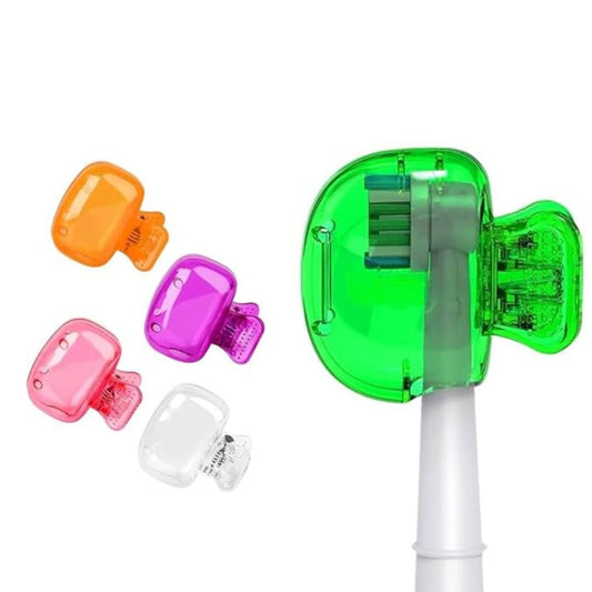 Toothbrush Head Cover Cap Set of 4 – Portable Toothbrush Protectors, Hygienic Clips for Travel, Home & Bathroom Storage, Durable Toothbrush Case Covers - Flymaster ShopFlymaster ShopToothbrush Head Covers - 04