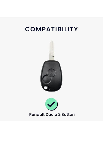 TPU Car Key Cover Compatible with Ren-Ault Logan, Duster, Verito, Lodgy 2 Button Remote Key - Flymaster Shop