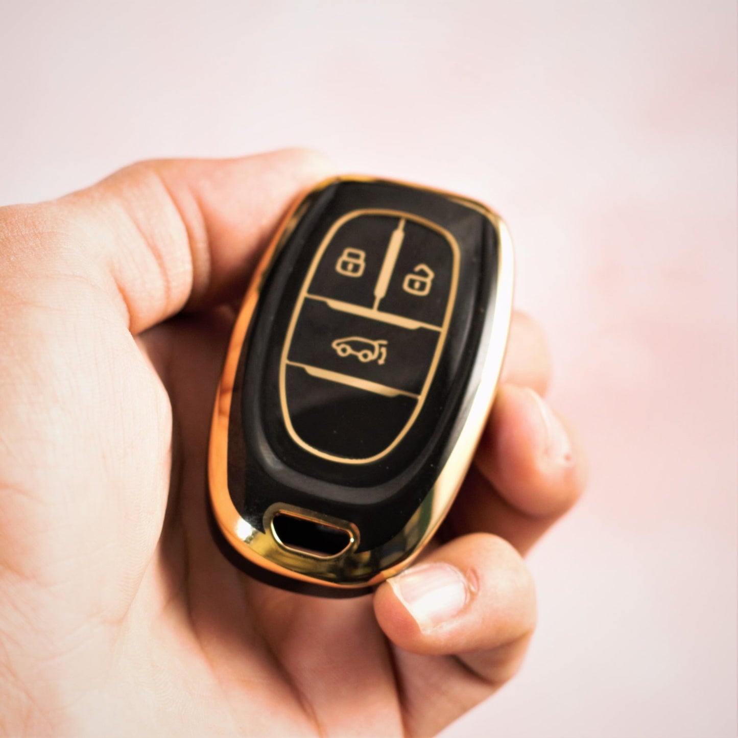 TPU Car Key Cover for MG Gloster – 3 Button Smart Key Protection, Durable and Stylish - Flymaster Shop