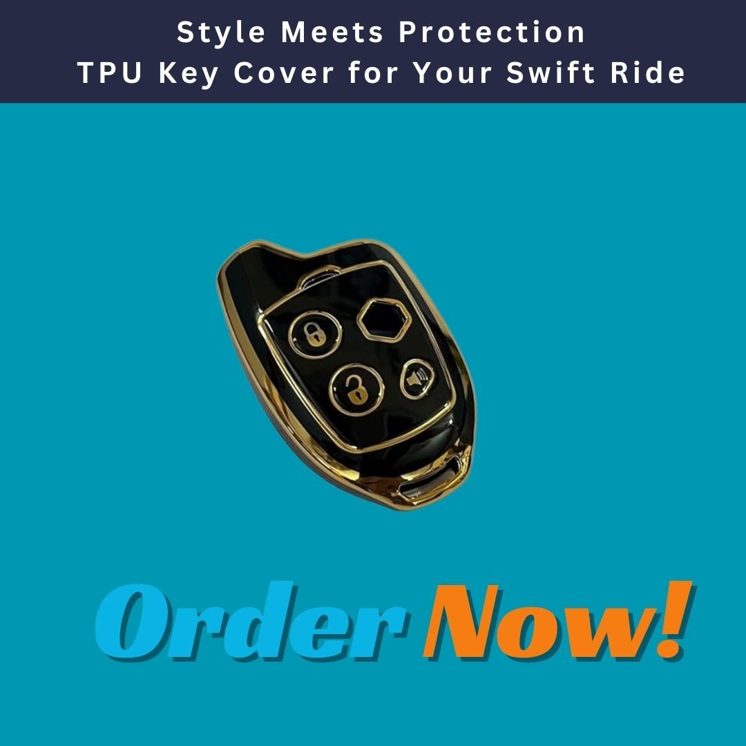 TPU Key Cover for Suzuki Swift, Dzire, WagonR, Baleno, Brezza & More – Nippon Remote Key Protection (Black) - Flymaster Shop