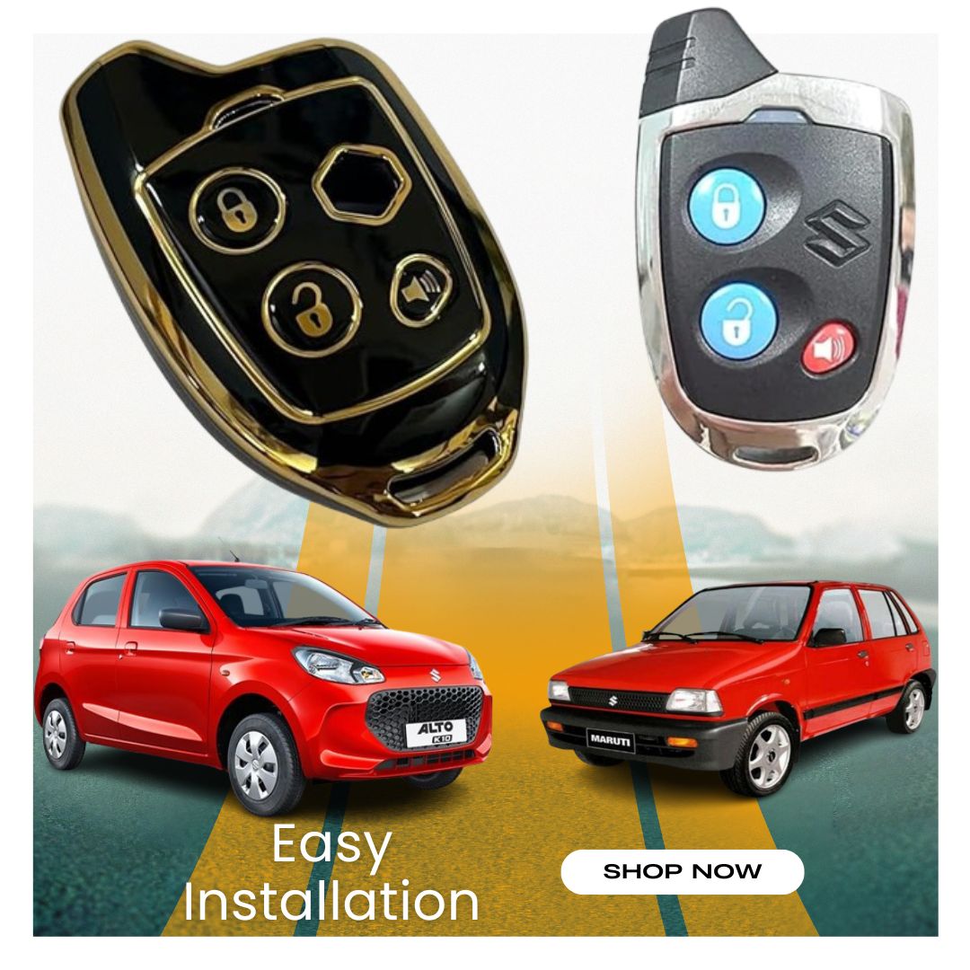 TPU Key Cover for Suzuki Swift, Dzire, WagonR, Baleno, Brezza & More – Nippon Remote Key Protection (Black) - Flymaster Shop