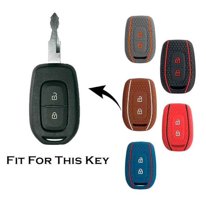 Triber, Kwid, Kiger, and Duster 2016 Onward Models | Car Accessories |Protects Car Keys and Adds Style with Black Cover, Includes 1 Cover - Flymaster Shop