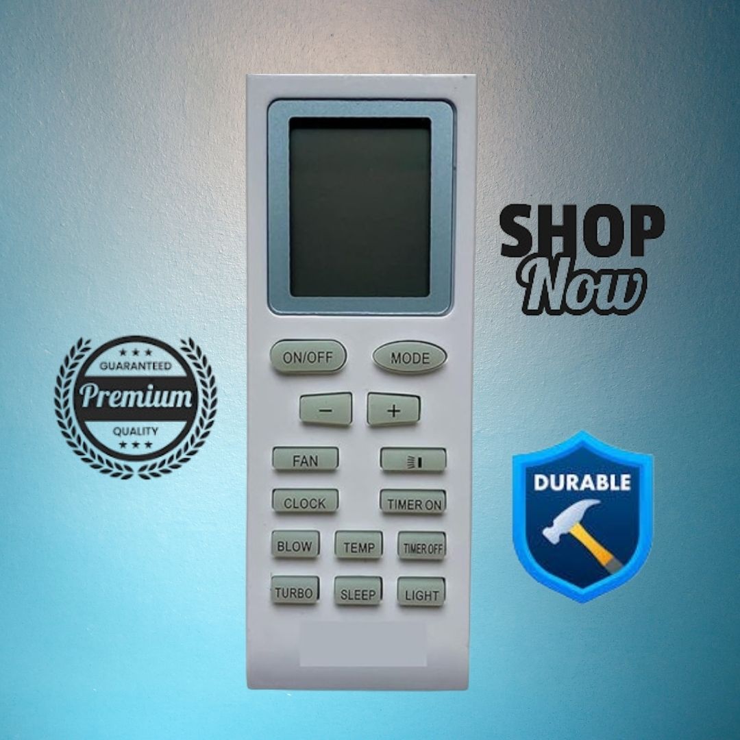 Universal AC Remote Control Compatible with Voltas, Onida, Lloyd, Godrej, Videocon, Croma Window & Split Air Conditioners (Pack of 1) - Flymaster ShopFlymaster ShopFM - VAC - 1.5