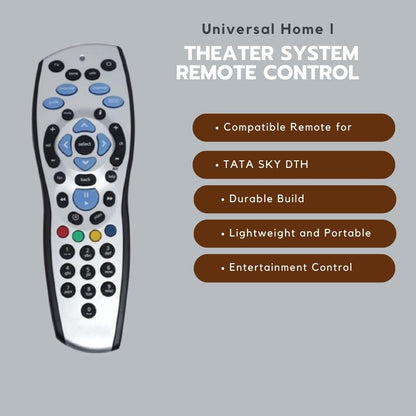 Universal Remote Control for Tata Sky, Tata Play HD+ & Plus – Manage Entertainment with Recording Functionality (Pack of 1) - Flymaster Shop