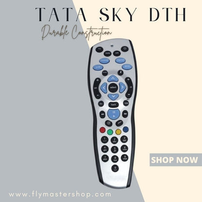 Universal Remote Control for Tata Sky, Tata Play HD+ & Plus – Manage Entertainment with Recording Functionality (Pack of 1) - Flymaster Shop