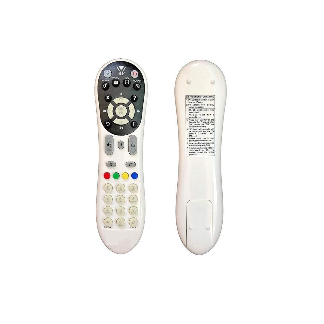 Universal Remote Control for Videocon DTH RF Box – Easy Setup & Full Compatibility - Flymaster Shop