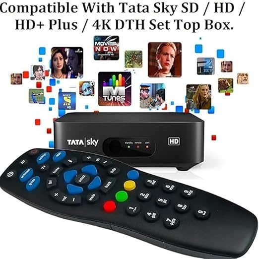 Universal Remote for TATA Sky HD/SD Set-Top Box – Works with All TVs | Easy-to-Use Remote Control - Flymaster Shop